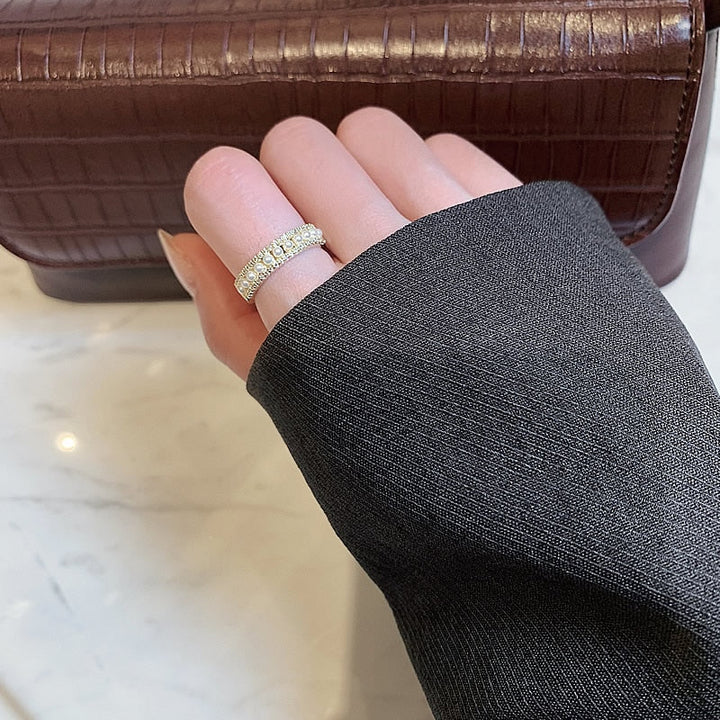 Maria™ | Luksusowy pierścionek ze złota i pereł