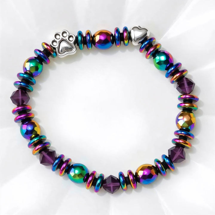 Magnetyczna bransoletka z zawieszką łapki