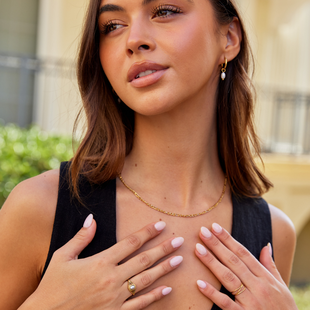 Maria™ | Vintage pierścionek z perłą