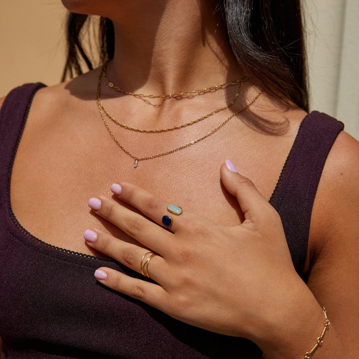 Maria™ | Unikatowy pierścionek owijany