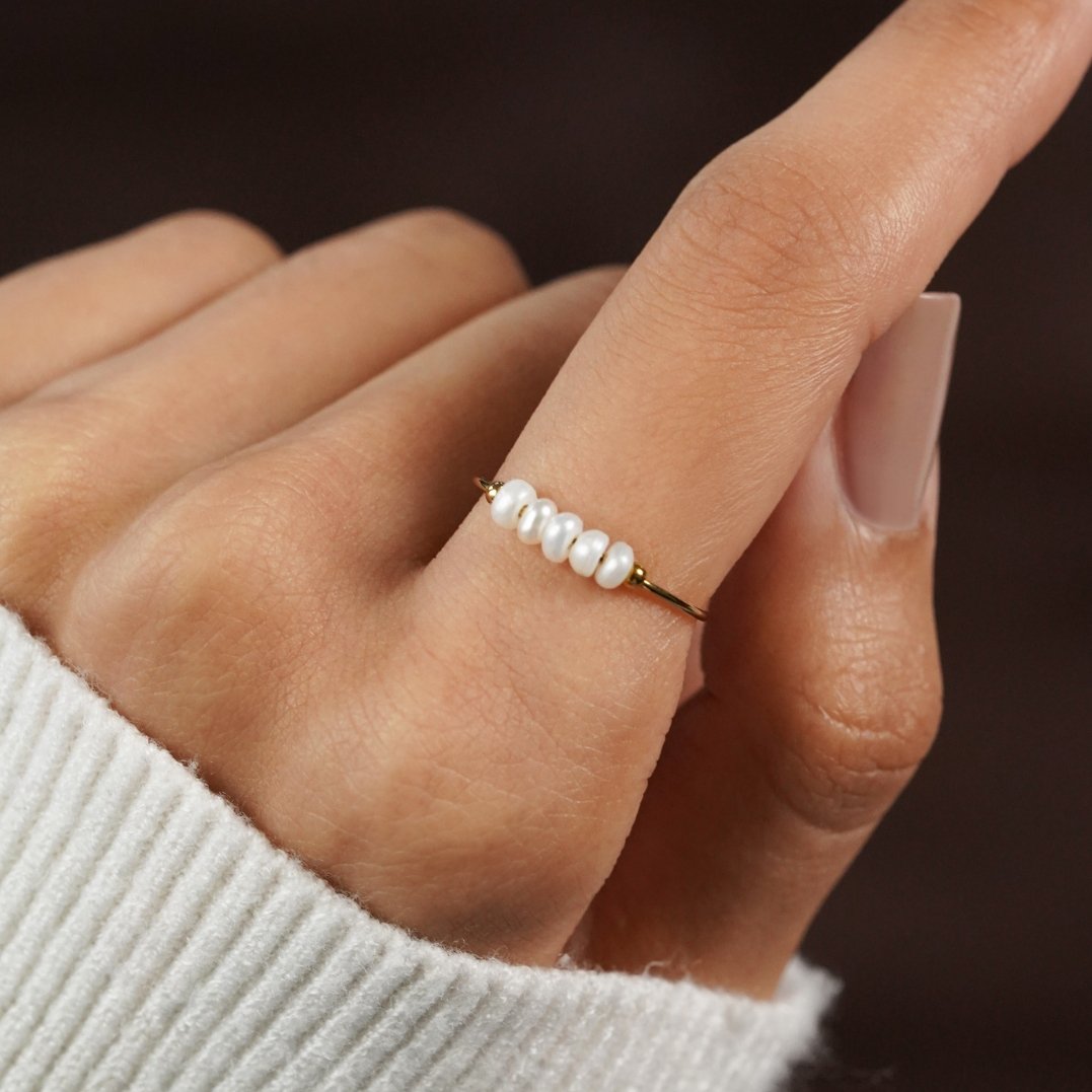 Maria™ | Pierścionek z pereł słodkowodnych