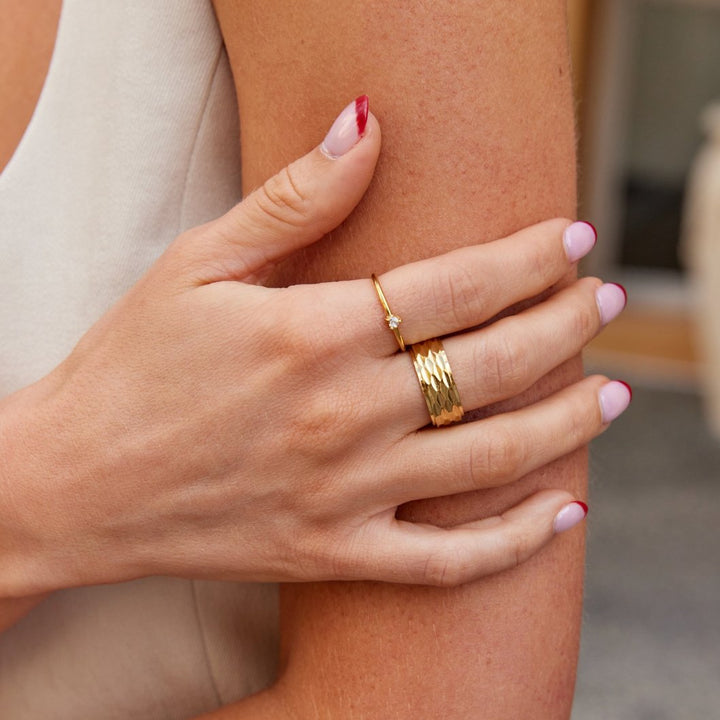 Maria™ | Kryształowy pierścionek w kształcie serca